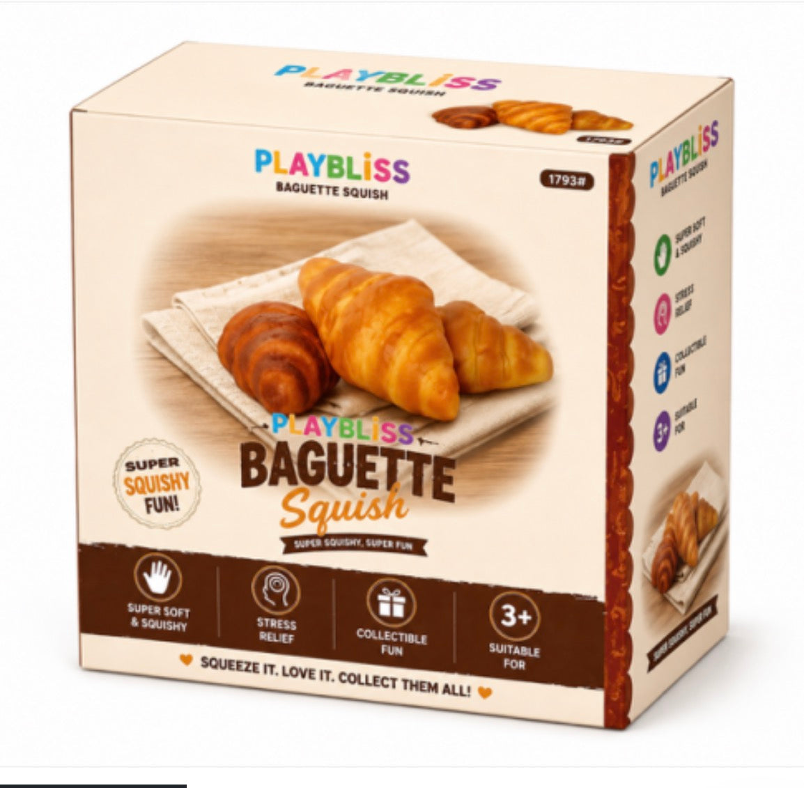 Jumbo Squishy Croissant by Playbliss